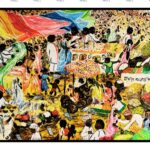 Peinture numérique - Le Marché indien